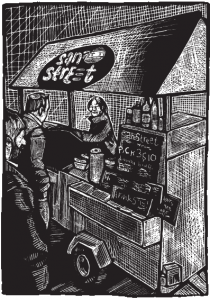 San Street Scratch Board